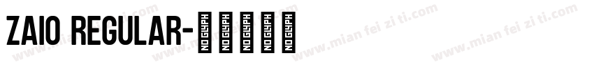 Zaio regular字体转换